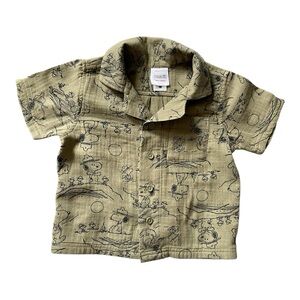 #340, Hanna Andersson Peanuts button shirt, size 2T